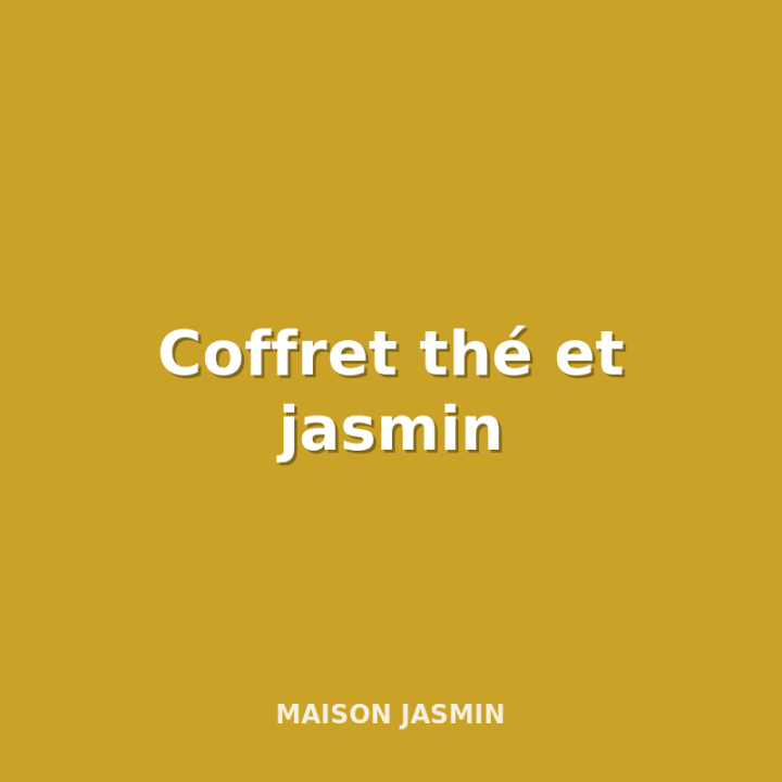 Coffret thé et jasmin