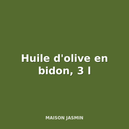 Huile d'olive en bidon, 3 l