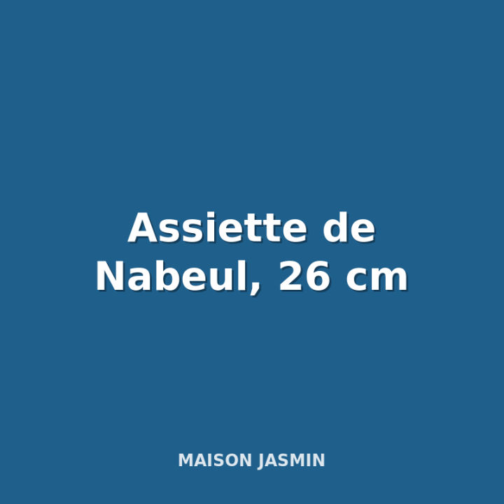Nabeul plate, 26 cm
