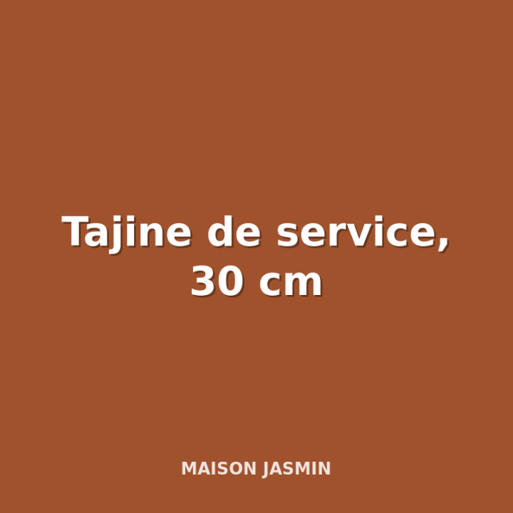 Tajine de service, 30 cm