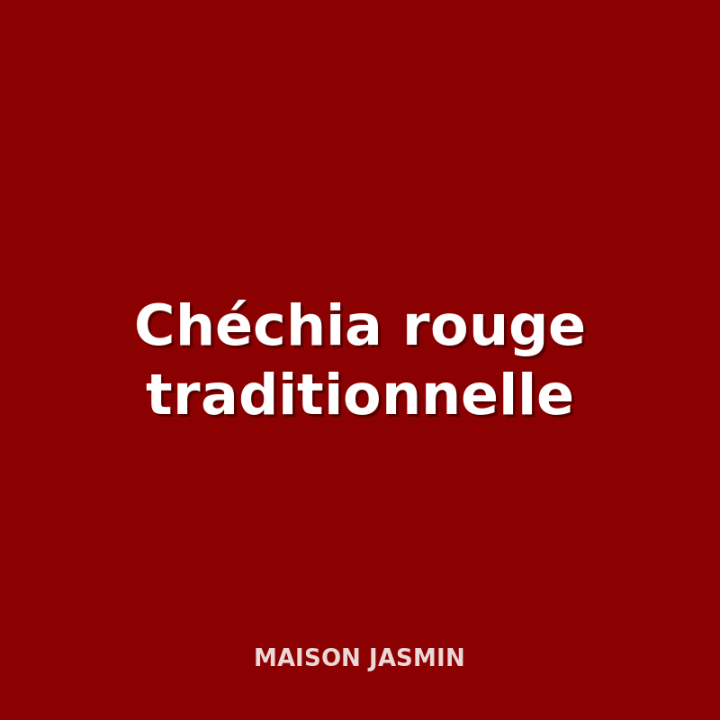 Chéchia rouge traditionnelle